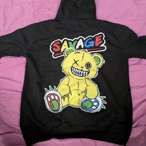 Savage Black Hoodie for Kids